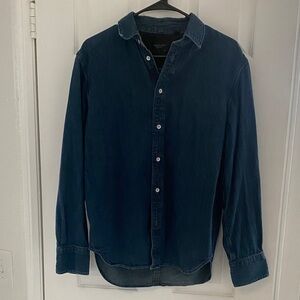 Rag & Bone Dark Fit 3
Denim Shirt Mens Size Medium
Casual Button Front